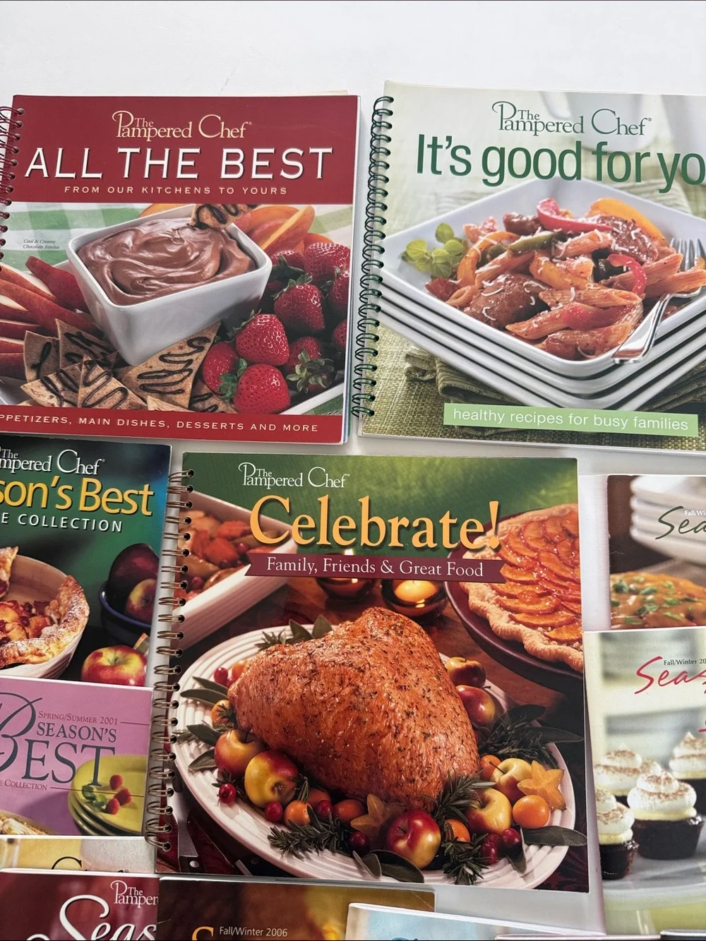 13 Pampered Chef Cookbooks 10 Seasons Best - Celebrate Good For You All The Best